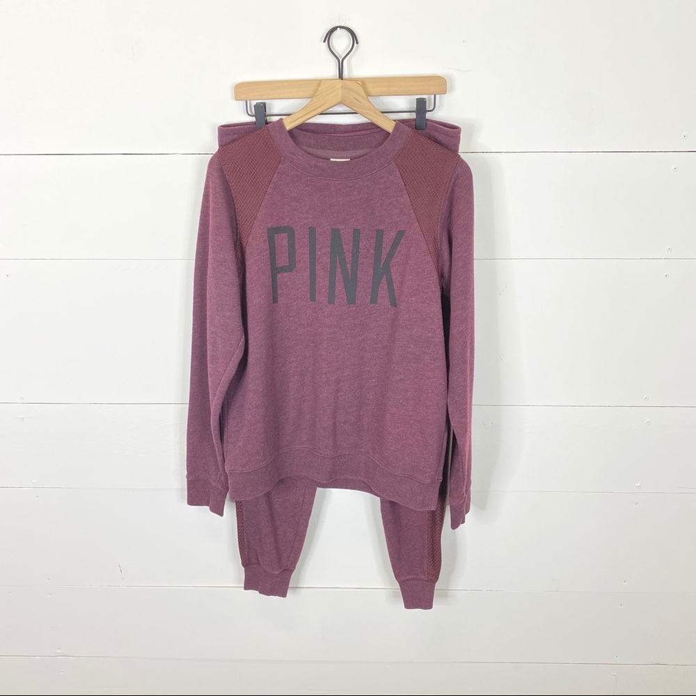 PINK Jogger & Sweatshirt Set Size S/M